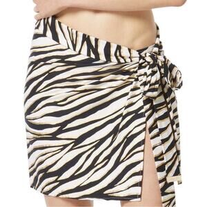 MICHAEL Michael Kors Short Pareo Tiger Cover Up black gold cream - XS/S